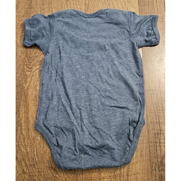 Chik Fil A Waffle Fry Baby Bodysuit Size 18M Blue Waffle Fry Heart Short Sleeve - Picture 4 of 7